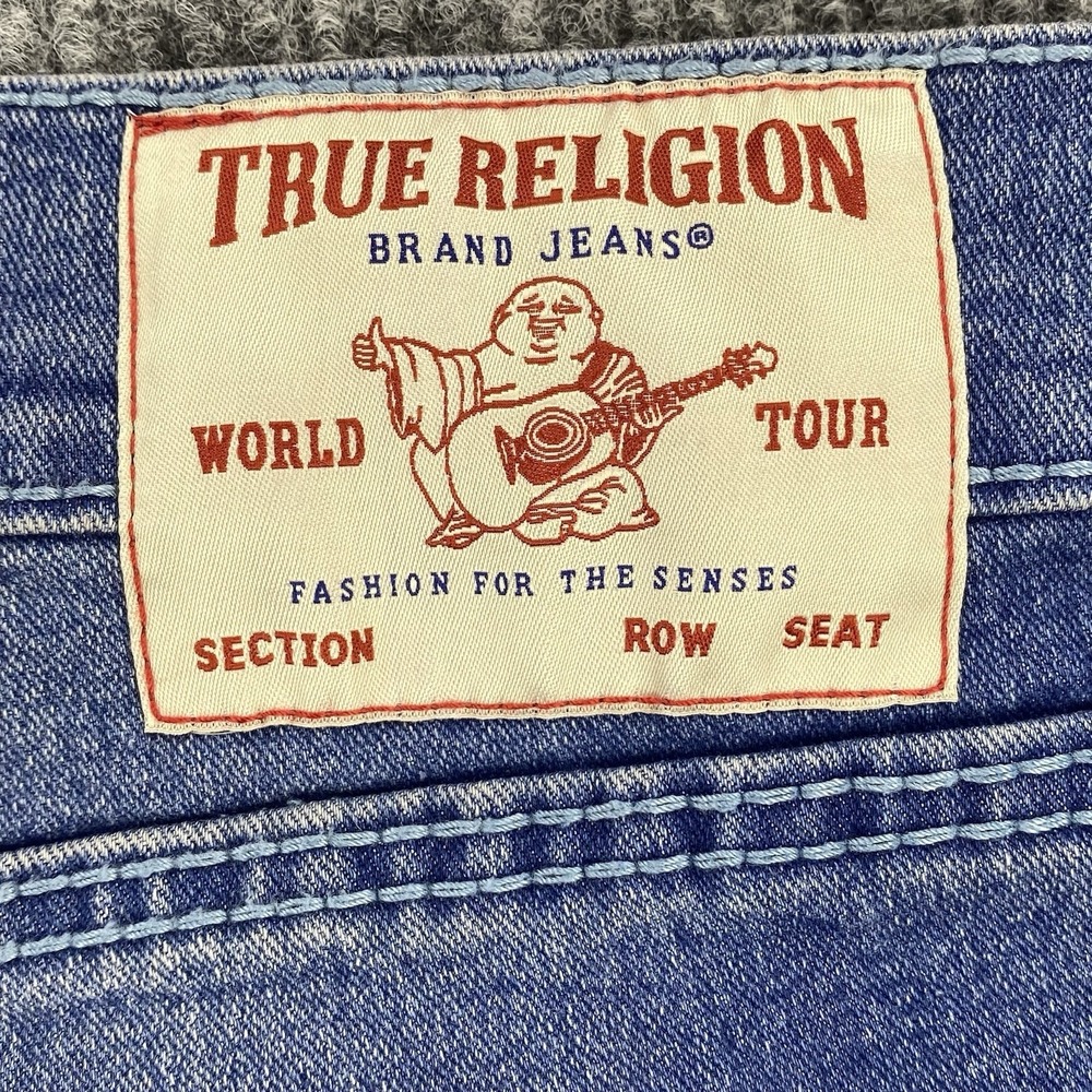 True Religion Geno Big T NF Slim Jeans Men's Size 38 Medium Neptune Wash NWT - Picture 6 of 16